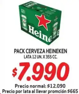 Mayorista 10 Heineken pack cerveza lata oferta