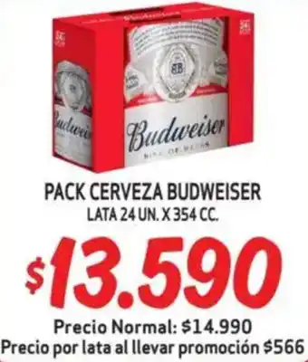 Mayorista 10 Budweiser pack cerveza oferta