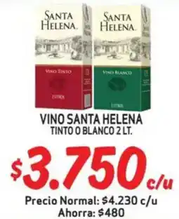 Mayorista 10 Santa helena vino tinto o blanco oferta
