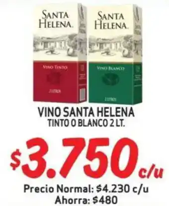 Mayorista 10 Santa helena vino tinto o blanco oferta