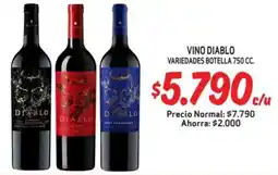 Mayorista 10 Vino diablo variedades botella oferta