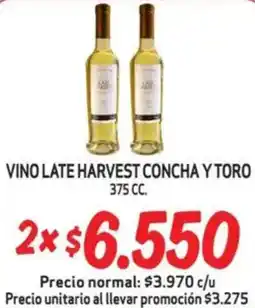 Mayorista 10 Vino late harvest concha y toro oferta