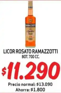 Mayorista 10 Licor rosato ramazzotti bot. oferta