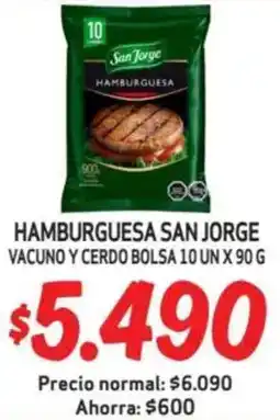 Mayorista 10 San jorge hamburguesa vacuno y cerdo bolsa oferta