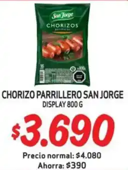 Mayorista 10 San jorge chorizo parrillero display oferta