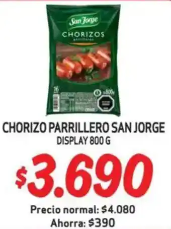 Mayorista 10 San jorge chorizo parrillero display oferta