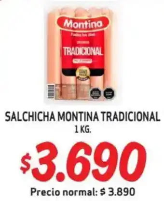Mayorista 10 Montina tradicional salchicha oferta