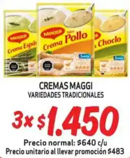 Mayorista 10 Maggi cremas variedades tradicionales oferta