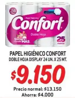 Mayorista 10 Confort papel higiénico oferta