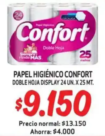 Mayorista 10 Confort papel higiénico oferta
