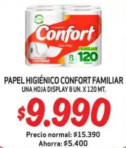 Mayorista 10 Confort papel higiénico familiar oferta