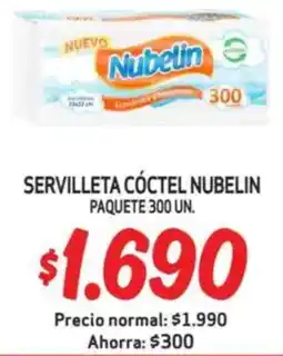 Mayorista 10 Nubelin servilleta cóctel oferta