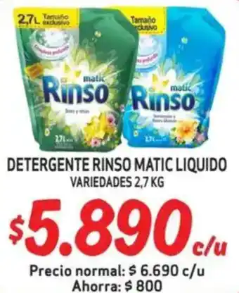 Mayorista 10 Rinso matic detergente liquido variedades oferta