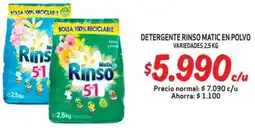 Mayorista 10 Rinso matic detergente en polvo variedades oferta