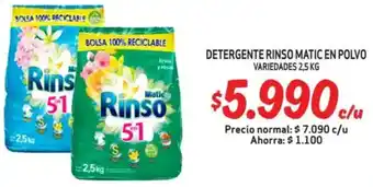 Mayorista 10 Rinso matic detergente en polvo variedades oferta