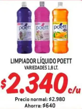 Mayorista 10 Poett limpiador líquido oferta