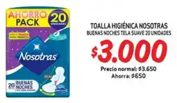 Mayorista 10 Toalla higiénica nosotras oferta