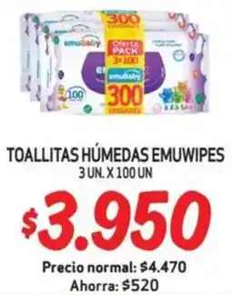 Mayorista 10 Emuwipes toallitas húmedas oferta