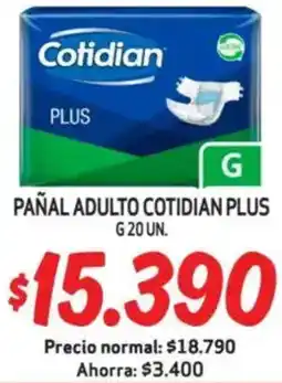 Mayorista 10 Cotidian plus pañal adulto oferta