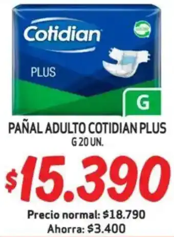Mayorista 10 Cotidian plus pañal adulto oferta