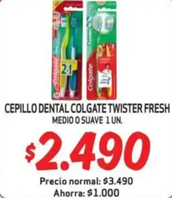 Mayorista 10 Cepillo dental colgate twister fresh oferta