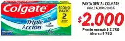 Mayorista 10 Pasta dental colgate triple acción oferta