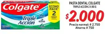 Mayorista 10 Pasta dental colgate triple acción oferta