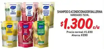 Mayorista 10 Ballerina shampoo o acondicionador oferta