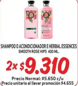 Mayorista 10 Shampoo o acondicionador e herbal essences smooth rose hips oferta