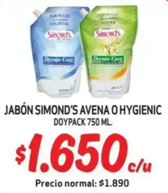 Mayorista 10 Jabón simond's avena o hygienic oferta