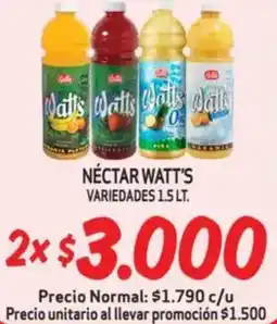 Mayorista 10 Néctar watt's variedades oferta