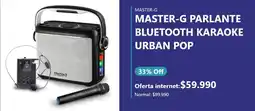 Casa Royal Master-g parlante bluetooth karaoke urban pop oferta