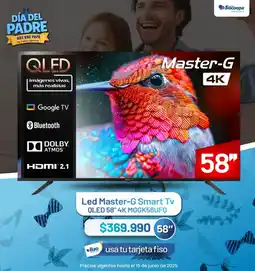 Comercial Socoepa Led master-g smart tv 58" oferta