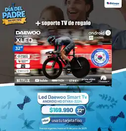 Comercial Socoepa Daewoo led smart tv 32" oferta