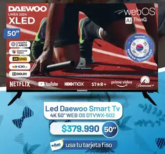 Comercial Socoepa Daewoo led smart tv 50" oferta