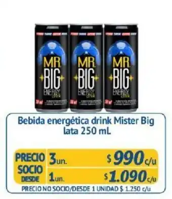 Alvi Bebida Energética Drink Mister Big Lata 250ml oferta
