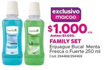 Maicao Fresh mint enjuague bucal menta fresca o fuerte oferta