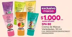 Maicao Spa be crema de manos variedades oferta