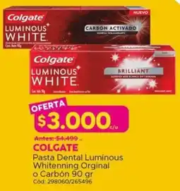 Maicao Colgate pasta dental luminous whitenning orginal o carbón oferta
