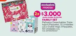 Maicao Family set pañuelos desechables triple hoja oferta