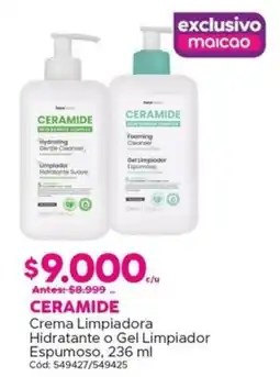 Maicao Ceramide crema limpiadora hidratante oferta