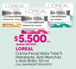 Maicao L'oréal crema facial hidra total 5 oferta