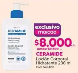 Maicao Ceramide loción corporal hidratante oferta