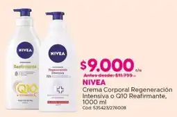 Maicao Nivea crema corporal regeneración intensiva o q10 reafirmante oferta