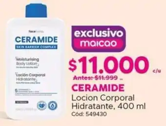 Maicao Ceramide loción corporal hidratante oferta
