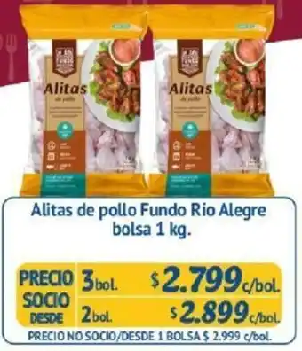 Alvi Alitas de Pollo FUndo Rio Alegre Bolsa 2 bol. 1kg oferta