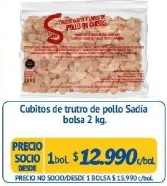 Alvi Cubitos de Trutro de Pollo Sadía Bolsa 1bo. 2kg oferta