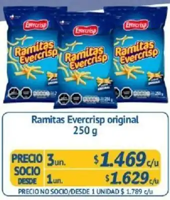 Alvi Ramitas Evercrisp Original 250g oferta