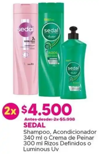 Maicao Sedal shampoo, acondicionador oferta