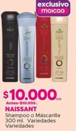 Maicao Naissant shampoo o máscarilla oferta